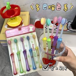 SET 5 BÀN CHẢI HÌNH QUẢ TÁO SIÊU DỄ THƯƠNG 5