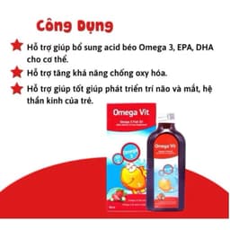 OMEGA VIT ĐỎ Bổ Sung Omega, DHA ,Khoáng Chất tốt Cho Não Bộ Và Mắt cho bé >BUN BUN SHOP 1
