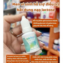 DELICTASE DROPS ( Lọ 15ml ) Men tiêu hóa hỗ trợ ngừa tiêu chảy thụ do bất dung nạp lactose < BUNBUN SHOP 20 3