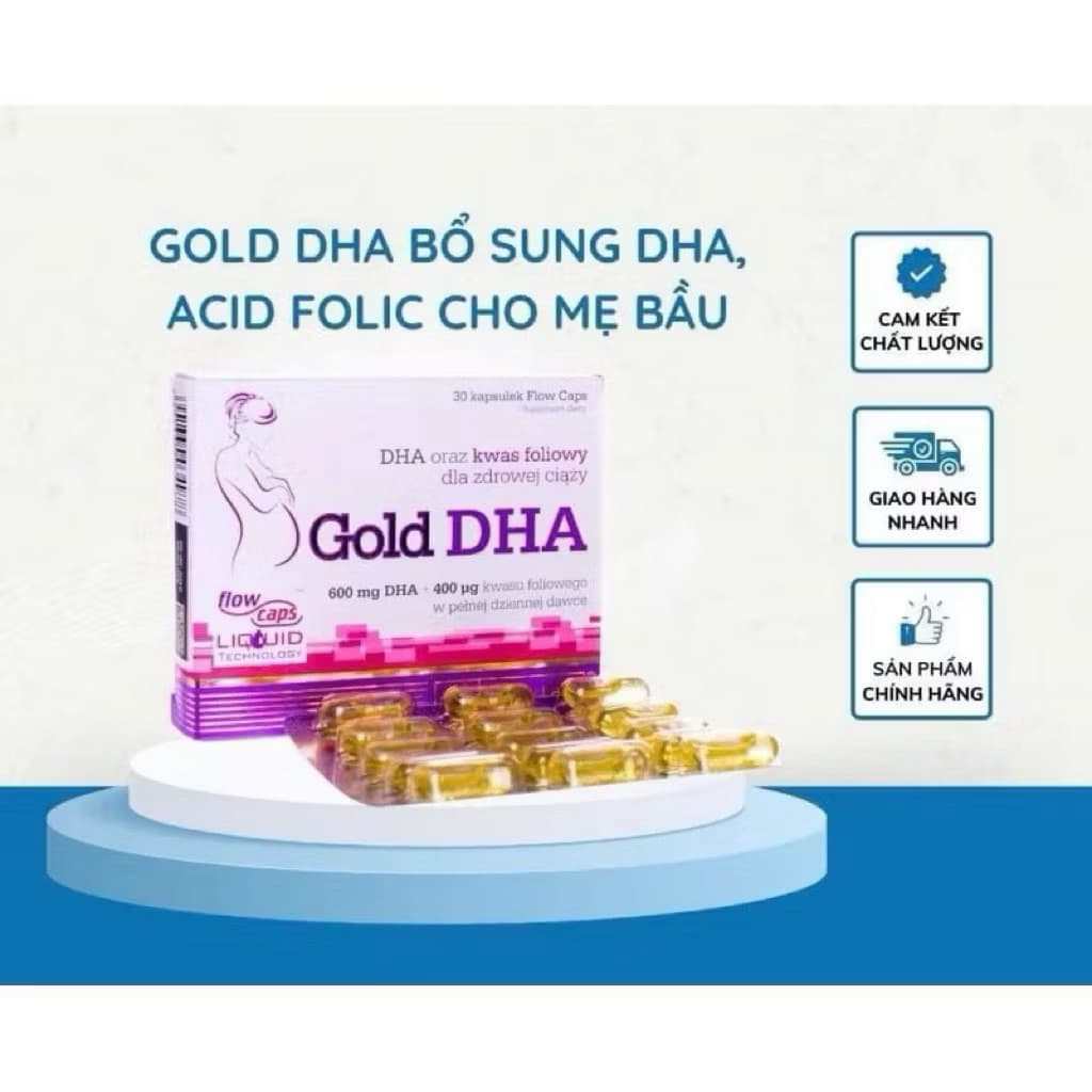Gold DHA  giúp bổ sung DHA  và vitamin cần thiet cho phụ nữ mang thai , phụ nữ sau sinh<BUNBUN SHOP