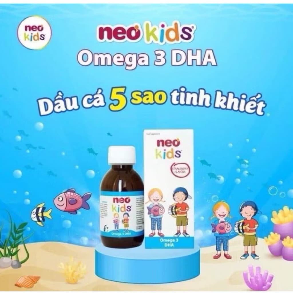 Neo kids - Omega 3, DHA cho trẻ sơ sinh. Giúp phát triển trí não. Tăng cường thị lực. Thông minh mắt sáng< BUNBUN SHOP
