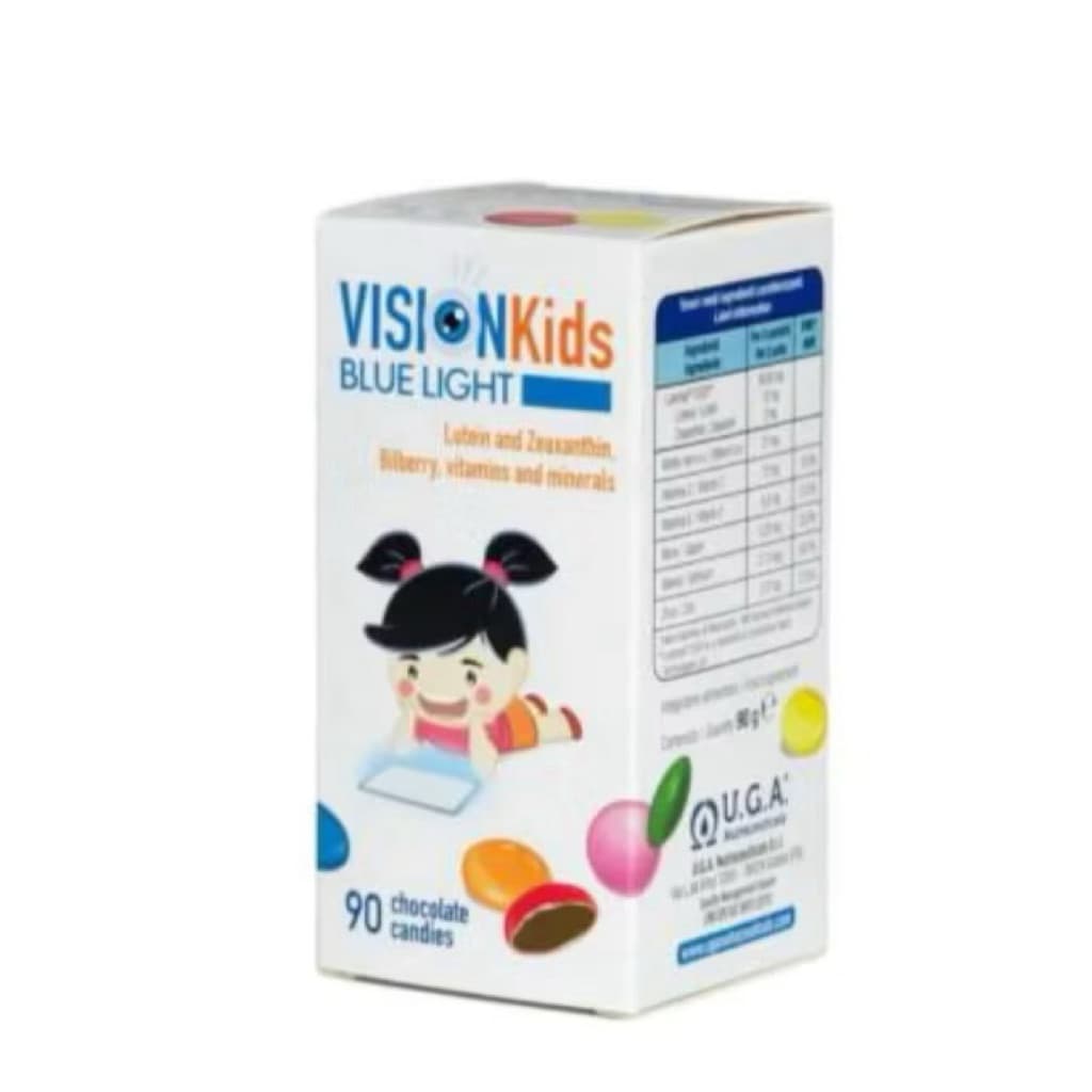 Kẹo sáng mắt cho bé Vision Kids Blue Light( hộp 60 viên )- Bảo vệ mắt bé khỏi ánh sáng xanh < BUN BUN SHOP