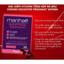 Manhaé Pregnant women ( 30 Viên ) Vitamin Tổng Hợp Cho Bà Bầu,Giúp thai nhi phát triển thể chất,t"<BUNBUN SHOP 1