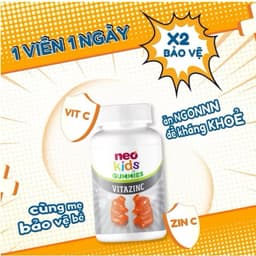 Neo Kids Gummies Kẽm Hữu Cơ  giúp trẻ ăn ngon, tiêu hóa tốt, hỗ trợ tăng đề kháng< BUNBUN SHOP20 2