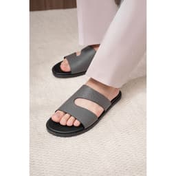 Dép Da Nam Dép Da Bò Cao Cấp BUTUNI Noble S Cut-out Slippers Dép Thời Trang Nam Bảo Hành 12 Tháng 7