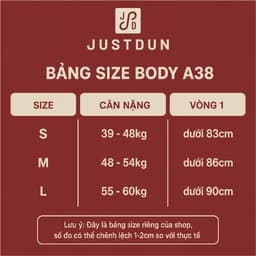 [Bản mới] Áo thun cotton cổ vuông ôm body Justdun A38 2
