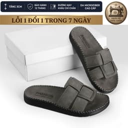 Dép  quai ngang doctor da sáp nam quai ngang đế doctor  cao cấp khâu viền thủ công chắc sang trọng thích hợp đi chơi G00 6