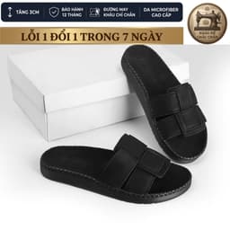 Dép  quai ngang doctor da sáp nam quai ngang đế doctor  cao cấp khâu viền thủ công chắc sang trọng thích hợp đi chơi G00 5