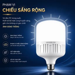(Combo2) Bóng Đèn 100W Siêu To - Tiết Kiệm Điện , Siêu Sáng , Đui Vít E27 8
