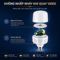 (Combo2) Bóng Đèn 100W Siêu To - Tiết Kiệm Điện , Siêu Sáng , Đui Vít E27 4
