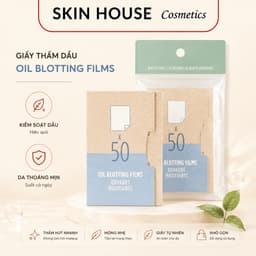 Giấy thấm dầu dạng phim The Face Shop Oil Blotting Films 55x85mm 50 Miếng / Túi Skin House 1