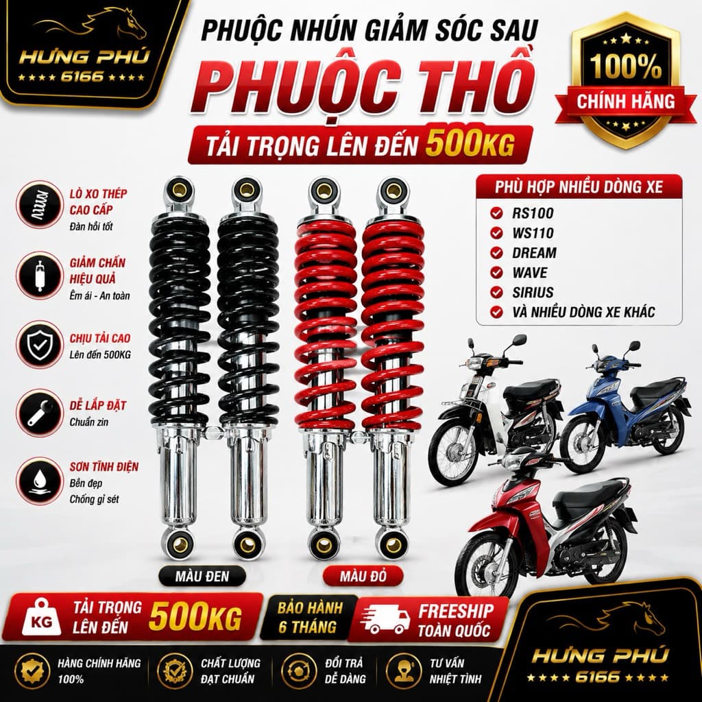 Giảm sóc phuộc thồ 5ta. cho xe số chở nặng