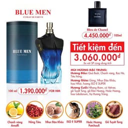 Nước Hoa Nam Blue Men 100ml - SANG TRỌNG, NAM TÍNH - Cam kết chính hãng 3