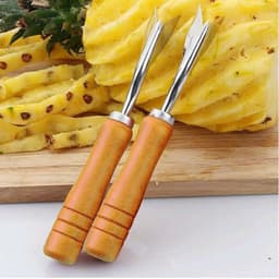 Dụng Cụ gọt Mắt Dứa Nhanh Thần Tốc Bằng Thép Không Gỉ _(cán gỗ) 1