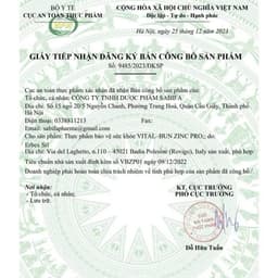 VITAL BUN ZINC PRO cung cấp kẽm và vitamin, tăng cường miễn dịch và vị giác giúp trẻ ăn ngon< BUNBUN SHOP20 2