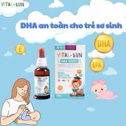 Vital- Bun DHA Drops từ dầu gan cá tuyết ko tanh giúp con phát triển não bộ và thị giác,<BUNBUN SHOP 20 3