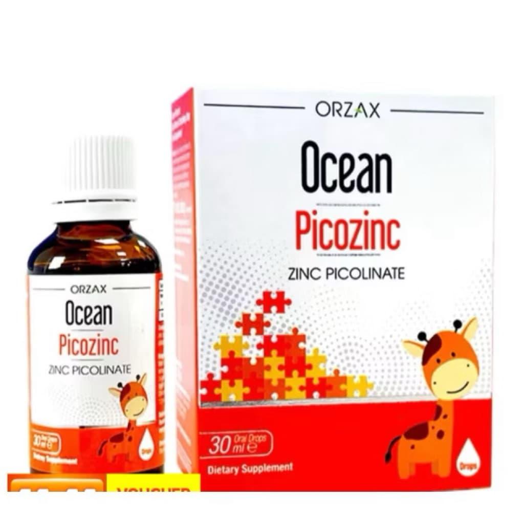 Ocean Picozinc (hộp 30 ml ) Bổ sung Kẽm hữu cơ nhỏ giọt cho bé,hỗ trợ tăng cường sức đề kháng,>BUN BUN SHOP