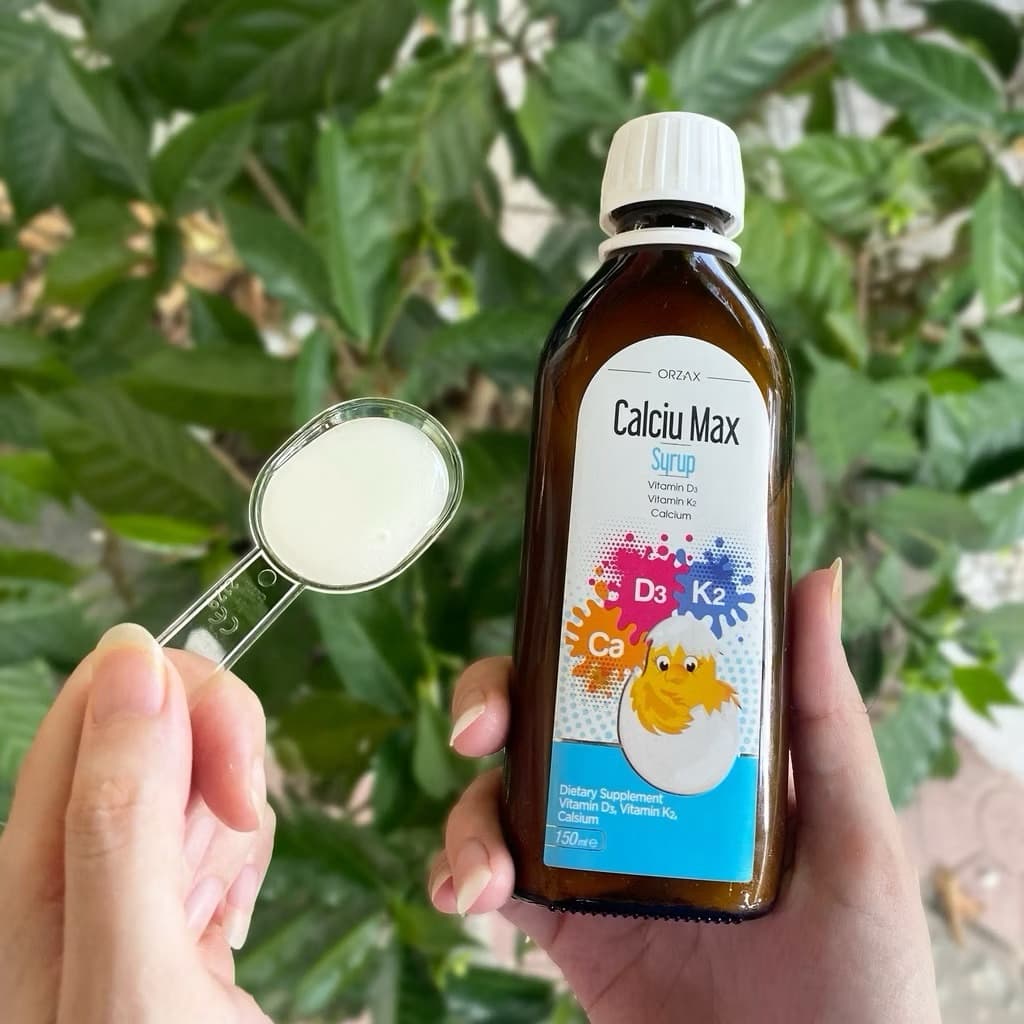 Calciu Max Syrup - bổ sung D3+K3Mk7+D3 hỗ trợ phát triển hệ xương răng bé cao lớn khỏe mạnh <BUNBUN SHOP 20