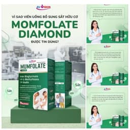 MumFolate Diamond giúp bổ sung giảm thiếu máu thiếu sắt ở phụ nữ có thai và cho con bú, người thiếu sắt> BUN BUN SHOP 2