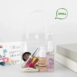 Túi Nhựa PVC Trong Suốt 2 Quai Nút Bấm 20x25x7cm và Túi Trong Suốt Đựng Bình Ly Giữ Nhiệt 6