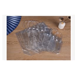 Túi Nhựa PVC Trong Suốt 2 Quai Nút Bấm 20x25x7cm và Túi Trong Suốt Đựng Bình Ly Giữ Nhiệt 8
