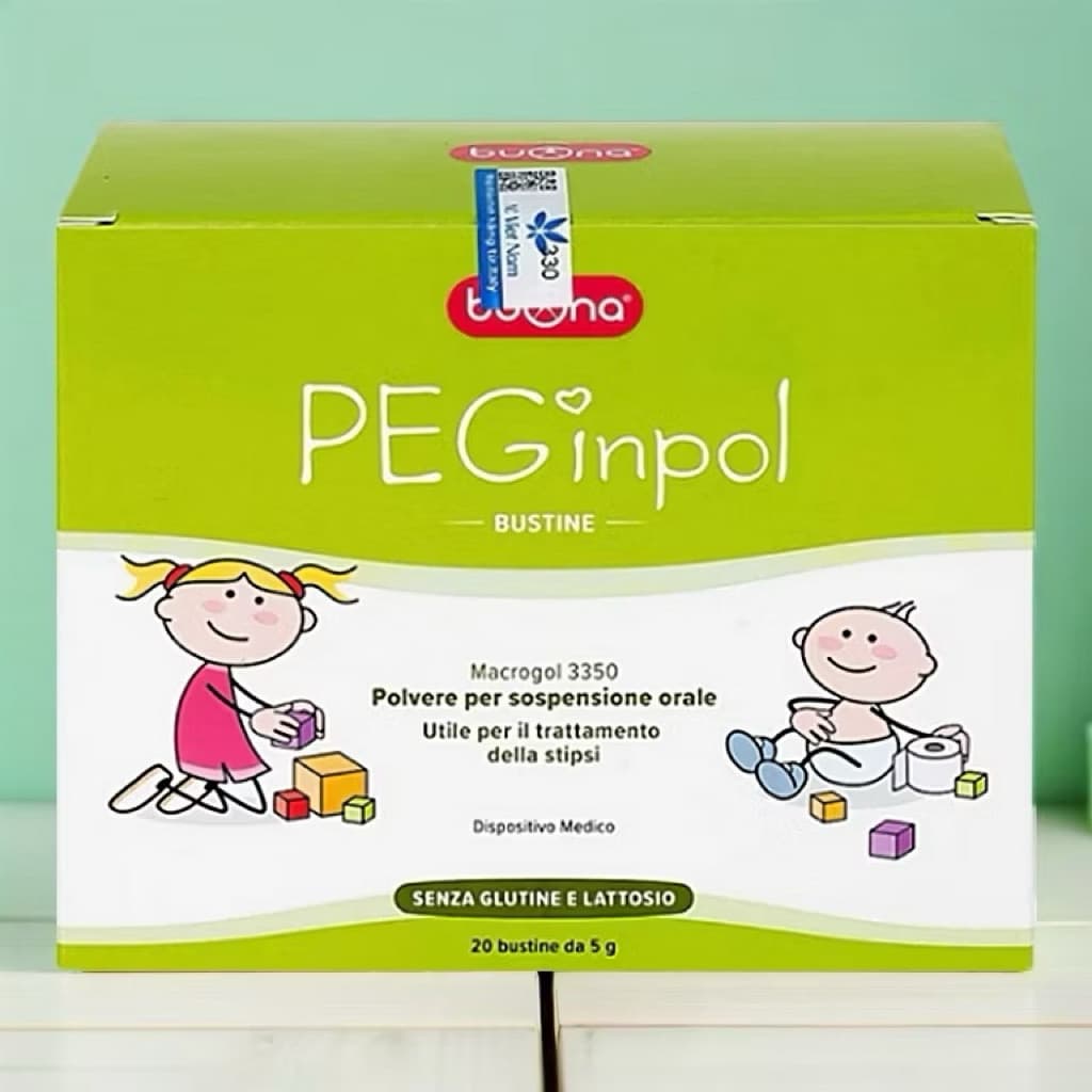 Peginpol ( hộp 20 gói ) Hỗ Trợ nhuận tràng Táo Bón Cho Trẻ Em <BUNBUN SHOP