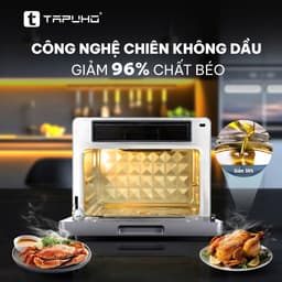 [TAPUHO] Nồi chiên hấp hơi nước Tapuho TMC20 PrimeAI 20L, 82 chế độ, công suất 3000W, BH 30 tháng 7