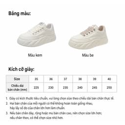[ DEAL MỞ BÁN ] Giày Sneaker Nữ, Giày Thể Thao Nữ Thời Trang 8