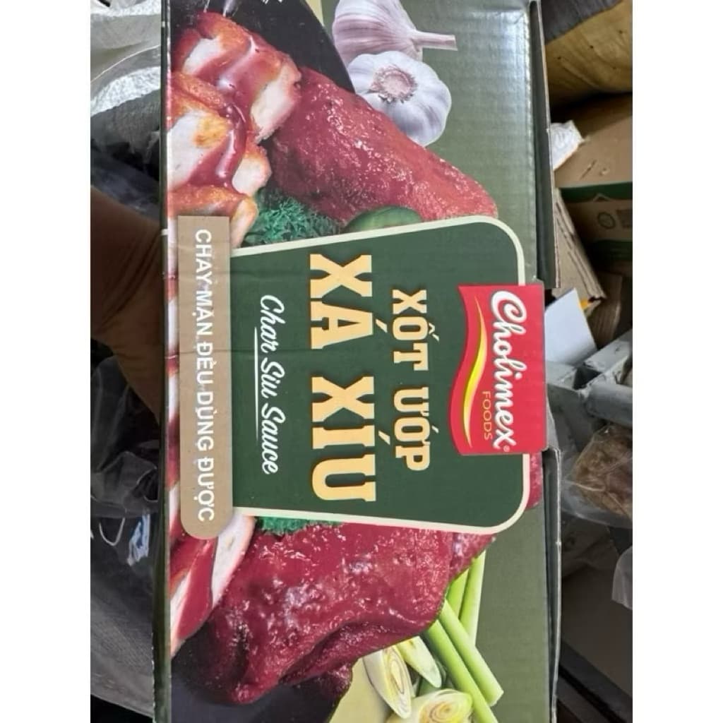 Hộp 20 gói xá xíu ướp thịt hãng Cholimex , dokhogiasi