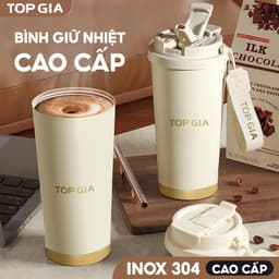 Bình Giữ Nhiệt TopGia Premium 500ml Inox 304 – Sang Trọng, Tiện Dụng, Giữ Nhiệt Lâu, thiết kế dây đeo tiện lợi. 8