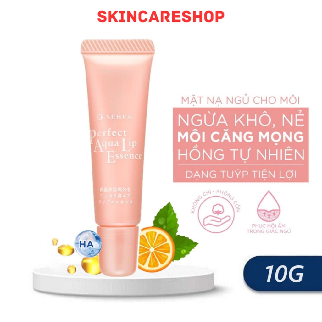 Tinh Chất Dưỡng Môi Senka Perfect Aqua Lip Essence Giúp Cấp Ẩm 10g SKINCARESHOP