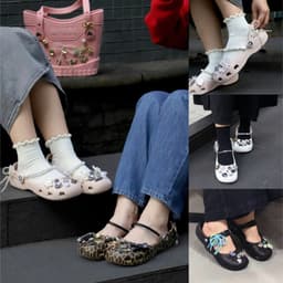 Giày Crocs Sục Bệt Classic Ballet 1