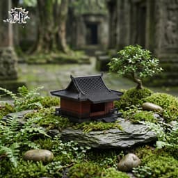 Mô hình nhà không cửa in 3D - trang trí, deco tiểu cảnh, bán cạn, terrarium 2