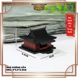 Mô hình nhà không cửa in 3D - trang trí, deco tiểu cảnh, bán cạn, terrarium 3