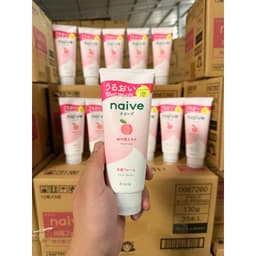 Sữa rửa mặt tẩy trang Kracie Naive 130g - Dưỡng ẩm/Làm sạch lỗ chân lông/Dưỡng ẩm sâu 5