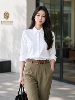 Áo sơ mi nữ Yody dài tay dáng regular, vải lụa nến chống nhăn TRA - WOSH26A007 8
