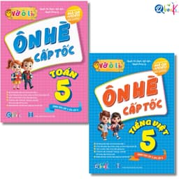Combo Sách - Vở Ô Li Ôn Hè Cấp Tốc Toán, Tiếng Việt (Từ Lớp 1 Đến Lớp 5) - Kèm Video Bài Giảng [2 cuốn] 6