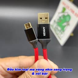 Cáp ANKER MicroUSB A7116 Sạc Nhanh Android QC 3.0 Dây Dù Dài 1.8m Chống Gãy 5
