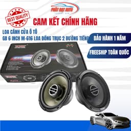 Loa cánh cửa Ô Tô GB 6 inch M-616, loa đồng trục 2 đường tiếng công suất khỏe, cải thiện âm thanh xe 1