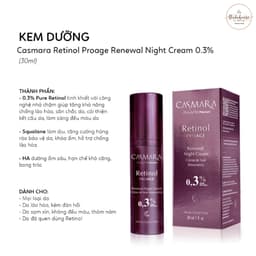 [ Sẵn] Kem Dưỡng Retinol 0.3% Casmara ProAge Renewal Night Cream 30ml Hoanghien 3