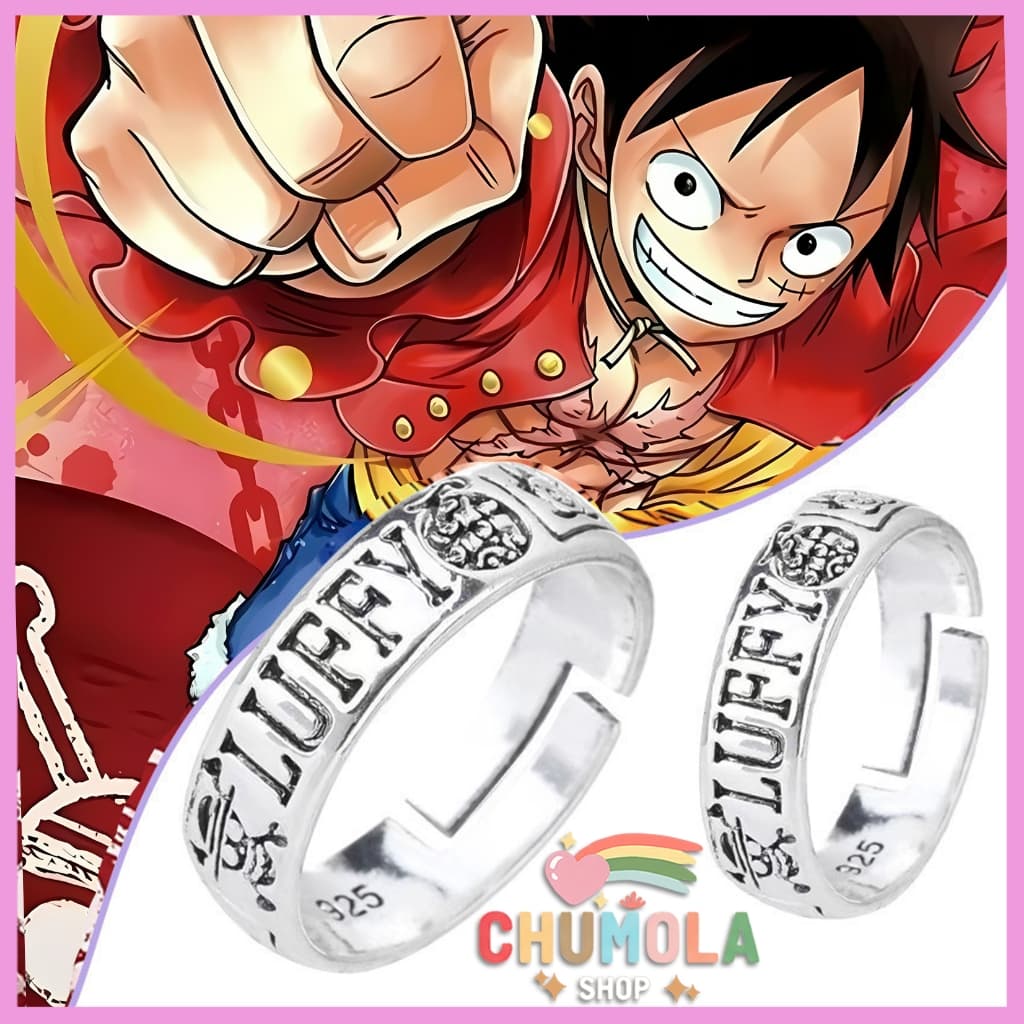 Nhẫn Kim Loại ONE PIECE nhân vật Luffy Law Ace Cosplay Đảo Hải Tặc Anime hot phong cách cá tính thời trang