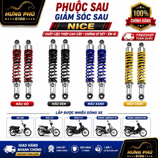 Giảm sóc sau nice cao cấp