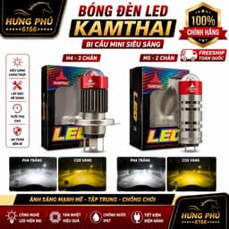 Bóng led kamthai bi cầu mini pha trắng cod vàng 1