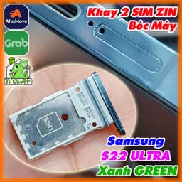 [XANH GREEN] Khay Sim Samsung S22 ULTRA Dual SIM ZIN Bóc Máy 1