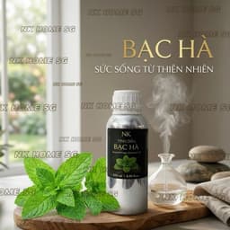 Tinh Dầu Bạc Hà Thiên Nhiên Dung Tích Lớn, Hương Thơm Mát Dịu Phù Hợp Spa, Yoga, Thiền Thư Giãn 2