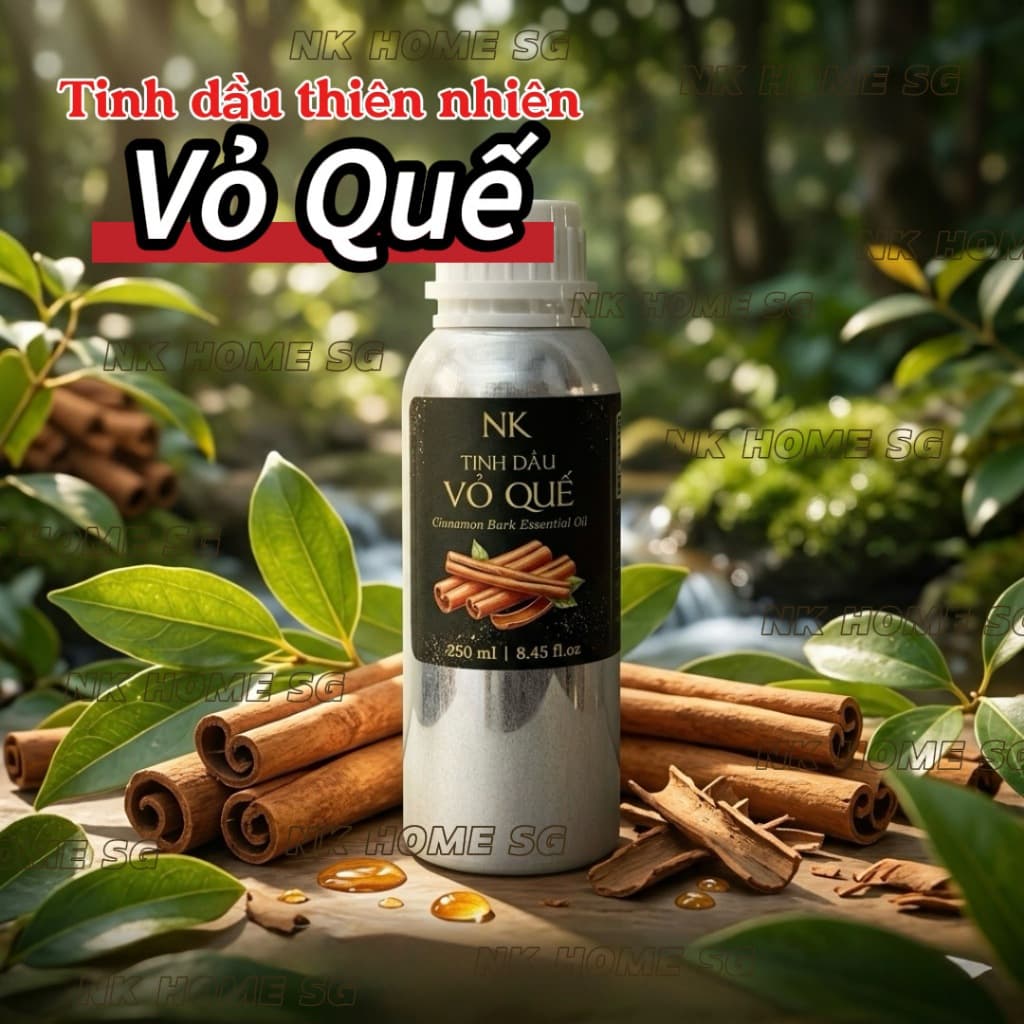 Tinh Dầu Vỏ Quế Nguyên Chất Dung Tích Lớn Hương Thơm Ấm Áp, Khử Mùi Ẩm Móc,  Làm Sạch không Gian