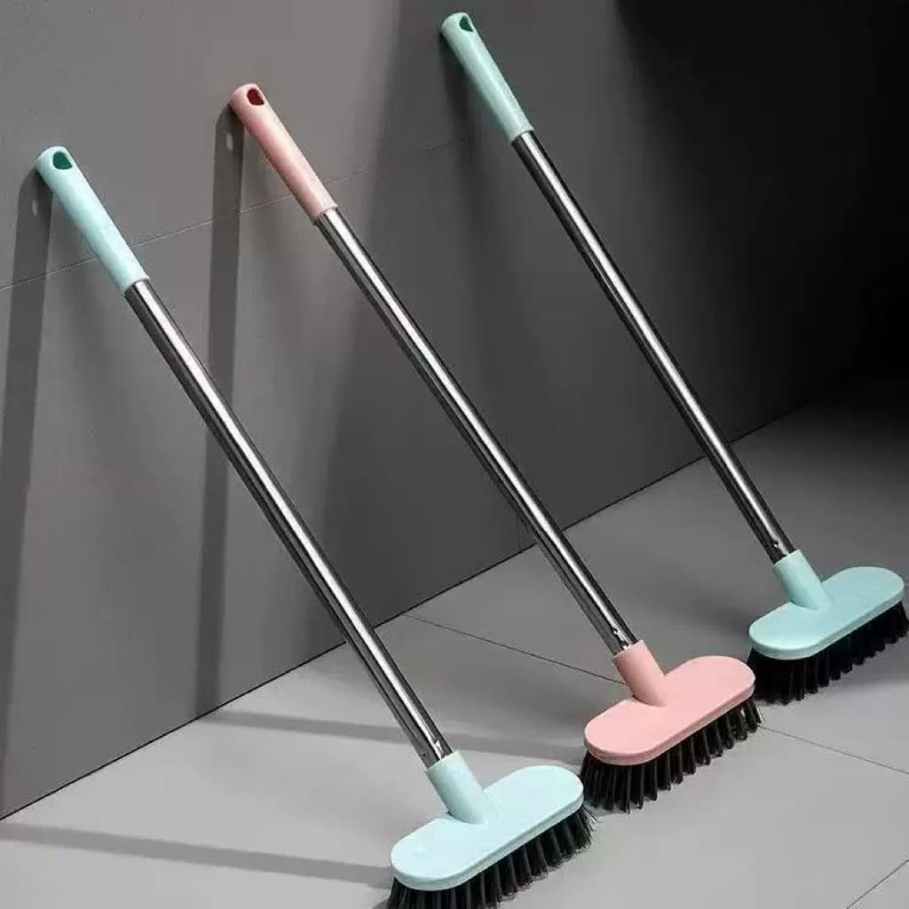 Chổi chà sàn nhà,sân,phòng tắm,chà vệ sinh,lông cứng hồng,xanh dùng cho gia đình 50x14cm