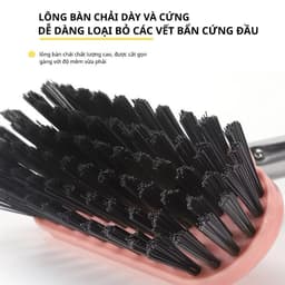 Chổi chà sàn nhà,sân,phòng tắm,chà vệ sinh,lông cứng hồng,xanh dùng cho gia đình 50x14cm 3