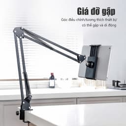 Giá đỡ Điện thoại, iPad , Kẹp Bàn, Gắn Đầu Giường, Xem Phim, Livestream 3