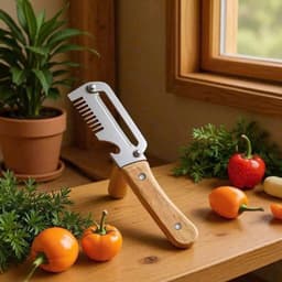 Dao Nạo Củ Quả 3 Trong 1, Dụng Cụ Bào Sợi, Gọt Vỏ, Mở Nắp Chai Đa Năng Lưỡi Thép Không Gỉ Sắc Bén 6